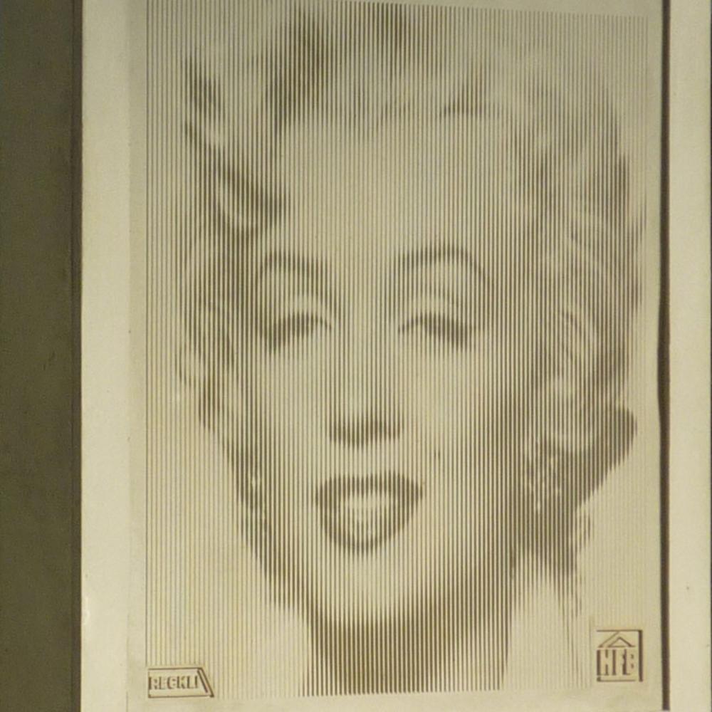 Bild von Marilyn Monroe aus Beton